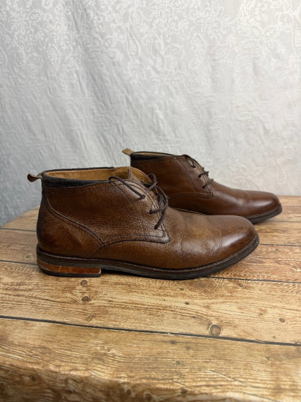 Cole Haan Men's Size 8 Light Brown Leather Chukka Boots Classic Cole Haan
